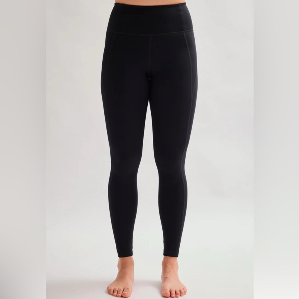 Girlfriend Collective Compressive High-Rise 7/8 Leggings Black Small NWT